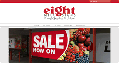 Desktop Screenshot of eightmilesigns.com
