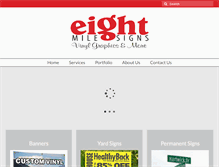 Tablet Screenshot of eightmilesigns.com